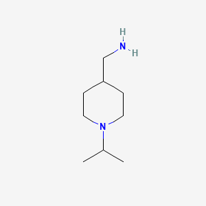 (1-Isopropylpiperidin-4-yl)methanamine chemical structure (CAS 132740-52-4)