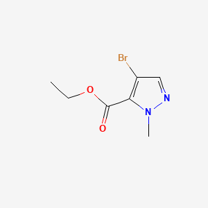 Ethyl 4-bromo-1-methyl-1H-pyrazole-5-carboxylate chemical structure (CAS 1328640-39-6)