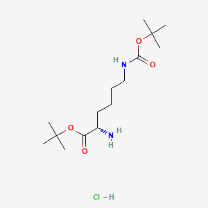 H-Lys(Boc)-OtBu.HCl chemical structure (CAS 13288-57-8)