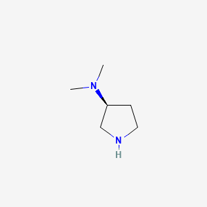 (S)-3-(Dimethylamino)pyrrolidine chemical structure (CAS 132883-44-4)