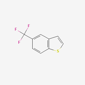 5-(Trifluoromethyl)benzo[b]thiophene chemical structure (CAS 132896-18-5)
