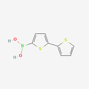 [2,2'-Bithiophen]-5-ylboronic acid chemical structure (CAS 132898-95-4)