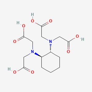 2,2',2'',2'''-((1R,2R)-rel-Cyclohexane-1,2-diylbis(azanetriyl))tetraacetic acid chemical structure (CAS 13291-61-7)