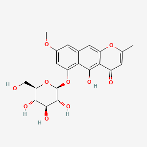 Rubrofusarin 6-O-β-D-glucopyranoside chemical structure (CAS 132922-80-6)