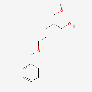 2-(3-(Benzyloxy)propyl)propane-1,3-diol chemical structure (CAS 132970-27-5)
