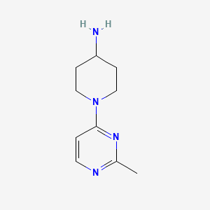 1-(2-Methylpyrimidin-4-yl)piperidin-4-amine chemical structure (CAS 1329748-51-7)