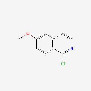 1-Chloro-6-methoxyisoquinoline chemical structure (CAS 132997-77-4)