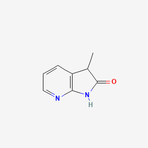 3-Methyl-1H-pyrrolo[2,3-b]pyridin-2(3H)-one chemical structure (CAS 1330055-85-0)