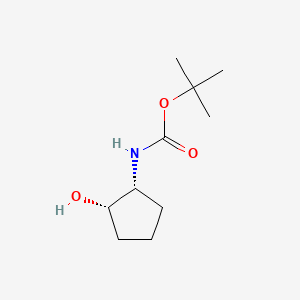 tert-Butyl ((1R,2S)-2-hydroxycyclopentyl)carbamate chemical structure (CAS 1330069-67-4)