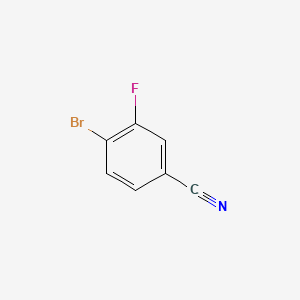 4-Bromo-3-fluorobenzonitrile chemical structure (CAS 133059-44-6)