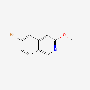 6-Bromo-3-methoxyisoquinoline chemical structure (CAS 1330750-63-4)