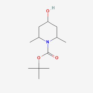 tert-Butyl 4-hydroxy-2,6-dimethylpiperidine-1-carboxylate chemical structure (CAS 1330750-98-5)