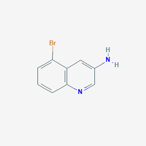 5-Bromoquinolin-3-amine chemical structure (CAS 1330754-37-4)