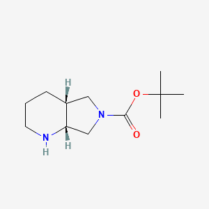 rel-(4aR,7aR)-tert-Butyl hexahydro-1H-pyrrolo[3,4-b]pyridine-6(2H)-carboxylate chemical structure (CAS 1330763-74-0)