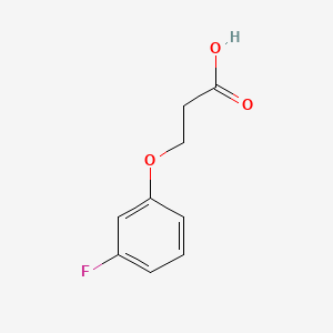 3-(3-Fluorophenoxy)propionic Acid chemical structure (CAS 133077-42-6)