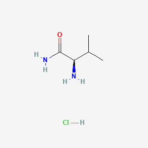 H-D-Val-NH2.HCl chemical structure (CAS 133170-58-8)