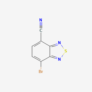 7-Bromo-2,1,3-benzothiadiazole-4-carbonitrile chemical structure (CAS 1331742-86-9)