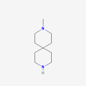 3-Methyl-3,9-diazaspiro[5.5]undecane chemical structure (CAS 13323-45-0)