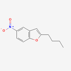 2-Butyl-5-nitrobenzofuran chemical structure (CAS 133238-87-6)