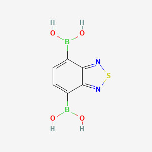 Benzo[c][1,2,5]thiadiazole-4,7-diyldiboronic acid chemical structure (CAS 1332458-85-1)