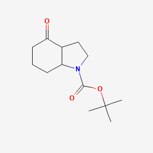 tert-Butyl 4-oxooctahydro-1H-indole-1-carboxylate chemical structure (CAS 1332584-12-9)