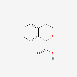 3,4-Dihydro-1H-isochromene-1-carboxylic acid chemical structure (CAS 13328-85-3)