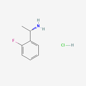 (S)-1-(2-Fluorophenyl)ethanamine hydrochloride chemical structure (CAS 1332832-14-0)