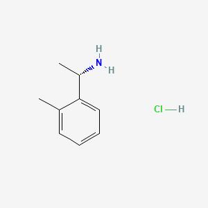 (S)-1-(o-Tolyl)ethanamine hydrochloride chemical structure (CAS 1332832-16-2)