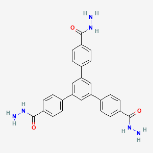 5'-(4-(Hydrazinecarbonyl)phenyl)-[1,1':3',1''-terphenyl]-4,4''-dicarbohydrazide chemical structure (CAS 1332896-69-1)