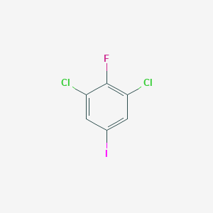 1,3-Dichloro-2-fluoro-5-iodobenzene chemical structure (CAS 133307-08-1)