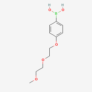 (4-(2-(2-Methoxyethoxy)ethoxy)phenyl)boronic acid chemical structure (CAS 1333122-38-5)