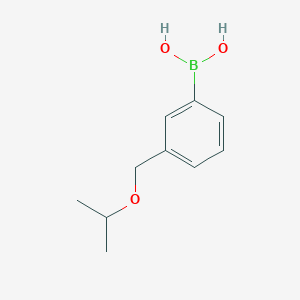 (3-(Isopropoxymethyl)phenyl)boronic acid chemical structure (CAS 1333122-39-6)