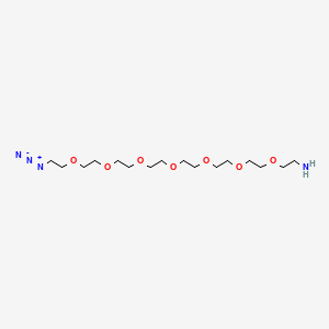 23-Azido-3,6,9,12,15,18,21-heptaoxatricosan-1-amine chemical structure (CAS 1333154-77-0)