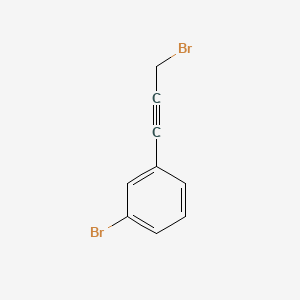 1-Bromo-3-(3-bromoprop-1-yn-1-yl)benzene chemical structure (CAS 1333171-42-8)