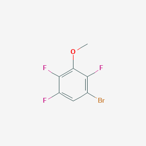 1-Bromo-2,4,5-trifluoro-3-methoxybenzene chemical structure (CAS 13332-24-6)
