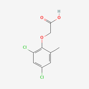 (2,4-Dichloro-6-methylphenoxy)acetic acid chemical structure (CAS 13333-87-4)