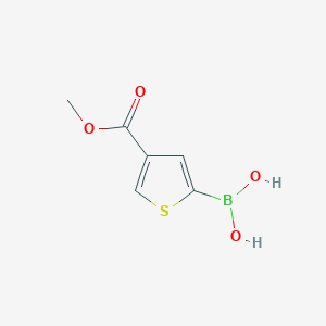 (4-(Methoxycarbonyl)thiophen-2-yl)boronic acid chemical structure (CAS 1333313-18-0)