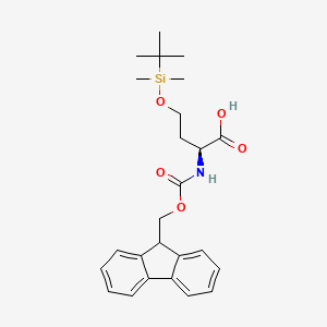 O-(tert-Butyldimethylsilyl)-N-Fmoc-L-homoserine chemical structure (CAS 1333332-17-4)