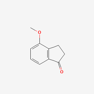 4-Methoxy-2,3-dihydro-1H-inden-1-one chemical structure (CAS 13336-31-7)
