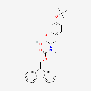 Fmoc-N-Me-Tyr(tBu)-OH chemical structure (CAS 133373-24-7)