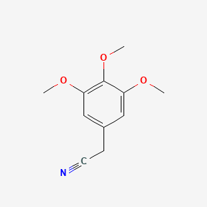 3,4,5-Trimethoxyphenylacetonitrile chemical structure (CAS 13338-63-1)