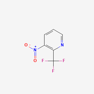 3-Nitro-2-(trifluoromethyl)pyridine chemical structure (CAS 133391-63-6)