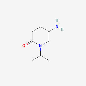 5-Amino-1-isopropylpiperidin-2-one chemical structure (CAS 1334148-30-9)