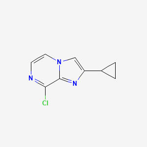 8-Chloro-2-cyclopropylimidazo[1,2-a]pyrazine chemical structure (CAS 1334167-20-2)
