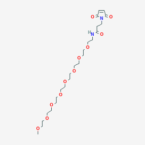 3-(2,5-Dioxo-2,5-dihydro-1H-pyrrol-1-yl)-N-(2,5,8,11,14,17,20,23-octaoxapentacosan-25-yl)propanamide chemical structure (CAS 1334169-90-2)
