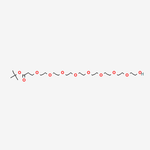 tert-Butyl 1-hydroxy-3,6,9,12,15,18,21,24-octaoxaheptacosan-27-oate chemical structure (CAS 1334177-84-2)