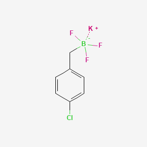 Potassium (4-chlorobenzyl)trifluoroborate chemical structure (CAS 1334209-42-5)