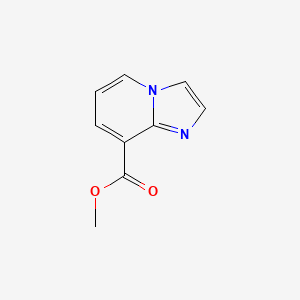 Methyl imidazo[1,2-a]pyridine-8-carboxylate chemical structure (CAS 133427-07-3)
