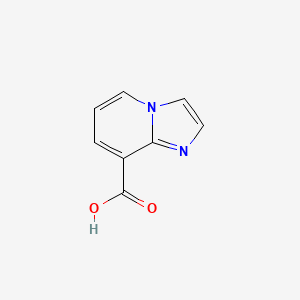 Imidazo[1,2-a]pyridine-8-carboxylic acid chemical structure (CAS 133427-08-4)