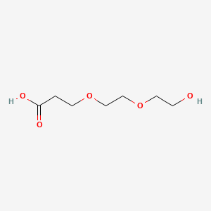 3-(2-(2-Hydroxyethoxy)ethoxy)propanoic acid chemical structure (CAS 1334286-77-9)